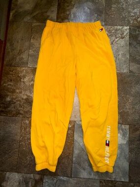 Tommy Hilfiger Kids Bright Yellow Logo Joggers